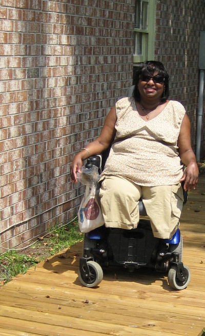 Shirley Wallace, new ramp, St. Vincent de Paul, Meals on Wheels