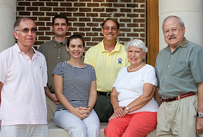 Jim Pennell, Alec and Winnie Robinson, Terry Buquet, and Pat and Mike Payne, members of St. Peter Church in Beaufort, are volunteers for Guiding Children of Promise, a program for mentoring children whose parents are incarcerated