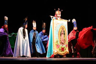 Dramatic performances of “Danza Guadalupana,” in honor of Our Lady of Guadalupe, and “El Hijo Prodigo” (The Prodigal Son) highlighted Encuentro Cultural at the Greenwood Community Theater Dec. 5. The performers were from Our Lady of Lourdes Church and other areas