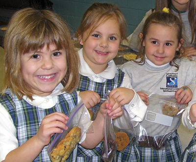 Students of Summerville Catholic School held a bake sale recently to raise money for Haitian Relief.