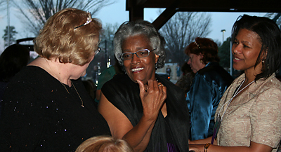 Pearlie Harris, center, a member of St. Mary Church, was honored as the SCCCW Woman of the Year.