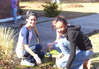Students of St. Francis Xavier High School are planting a vegetable garden and hope to donate the crops to help feed the poor beyond just Earth Day.
