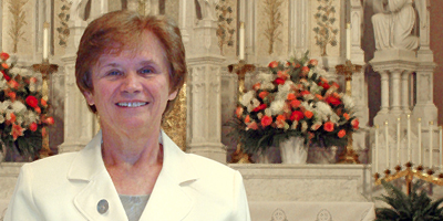 Franciscan Sister Pat Rogan will celebrate her golden jubilee June 26.