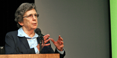Sister Carol Keehan, DC, presents “21st Century Health Care Challenges and Catholic Hospitals” at the 11th annual Joseph Cardinal Bernardin Lecture Oct. 7 in Columbia. (Miscellany/Christina Lee Knauss)