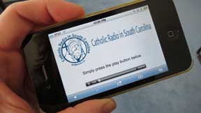 Charleston Catholic Radio on iPhone.